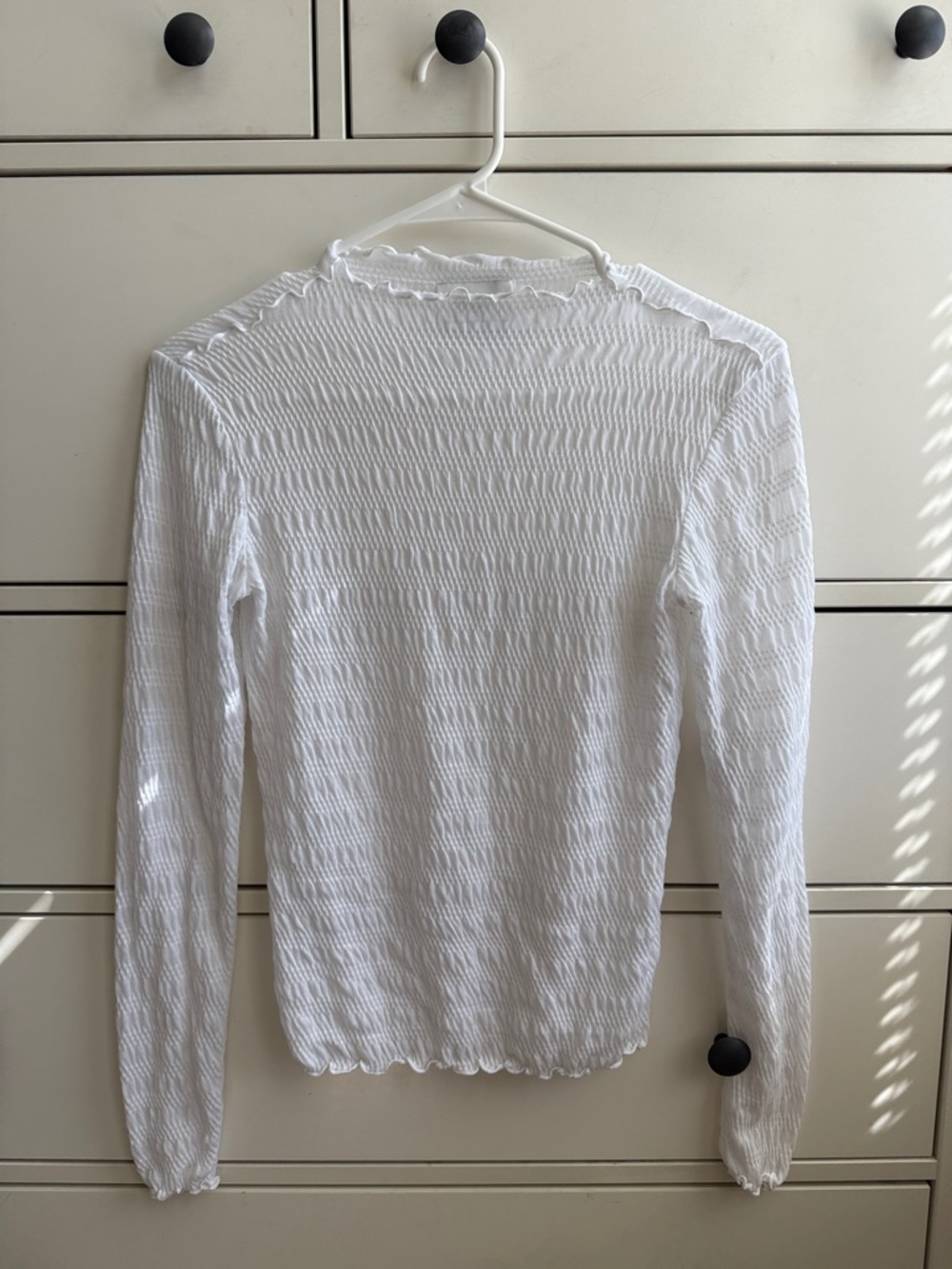 HALFDAYS White Long-Sleeve Smocked Top - Women